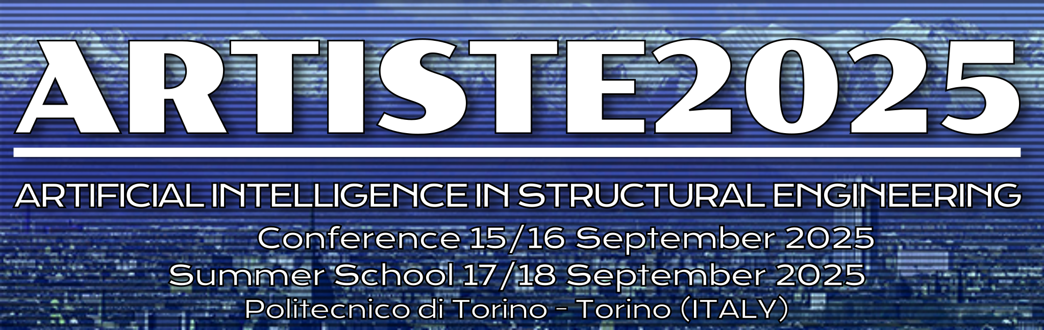 ARTISTE2025 logo - First International Conference of Artificial Intelligence in Structural Engineering Conference in Turin September 2025 https://artisteconference.polito.it/